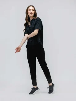 Online Black Heather Women'S Fusion Terry Jogger Women'S Pants & Shorts