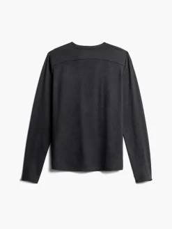 Best Sale Black Men'S Composite Merino Long Sleeve Tee Men'S Polos, Tees & Henleys