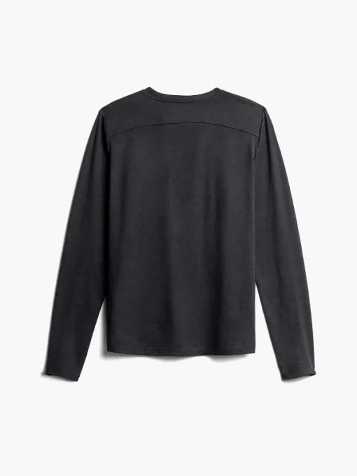 Best Sale Black Men'S Composite Merino Long Sleeve Tee Men'S Polos, Tees & Henleys