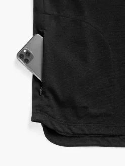 Store Black Men'S Fusion Double-Knit 1/4 Zip Men'S Jackets & Coats