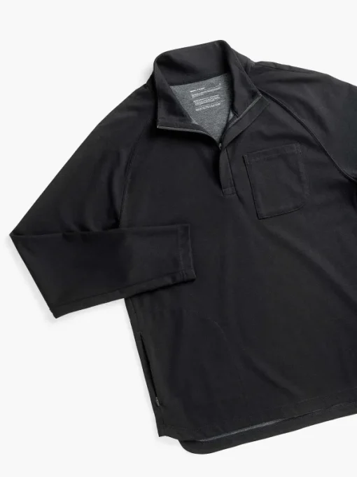 Store Black Men'S Fusion Double-Knit 1/4 Zip Men'S Jackets & Coats