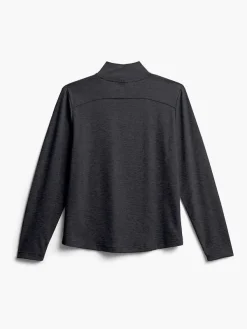 Cheap Black Women'S Composite Merino Mock Neck Women'S Shirts