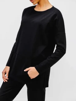 Outlet Black Women'S Fusion Double-Knit Tunic Women'S Shirts