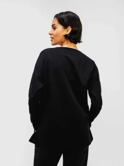 Outlet Black Women'S Fusion Double-Knit Tunic Women'S Shirts