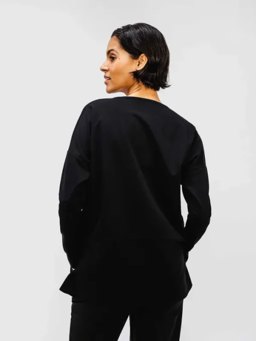 Outlet Black Women'S Fusion Double-Knit Tunic Women'S Shirts