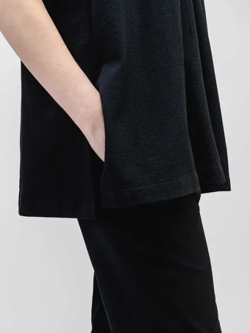 Outlet Black Women'S Hybrid Seersucker Short Sleeve Shirt Women'S Shirts