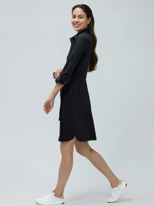 Online Black Women'S Previous Generation Apollo Shirt Dress Women'S Jackets & Coats