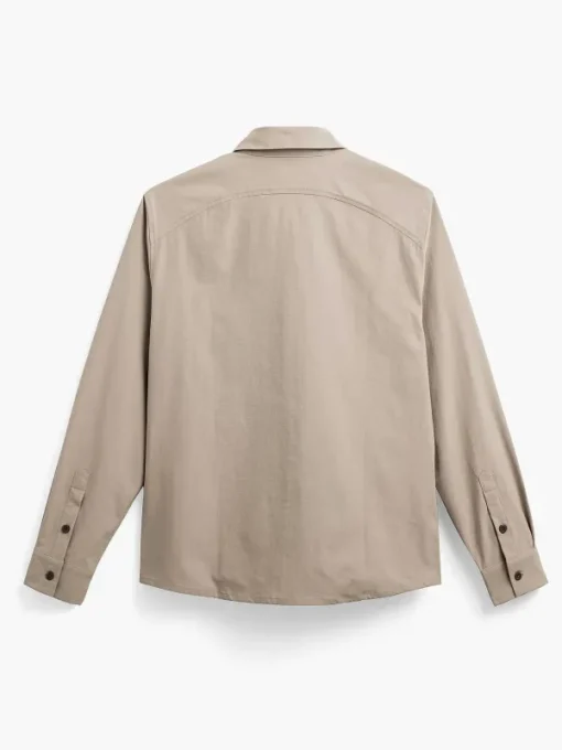 Sale British Tan Men'S Pace Poplin Overshirt Men'S Shirts