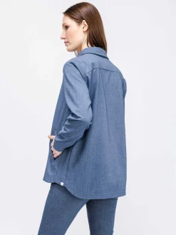 New Calcite Heather Women'S Velocity Shirt Jacket Women'S Shirts