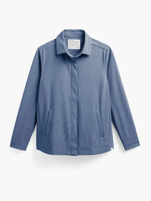 New Calcite Heather Women'S Velocity Shirt Jacket Women'S Shirts