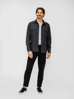 Clearance Charcoal Heather Men'S Fusion Overshirt Men'S Shirts