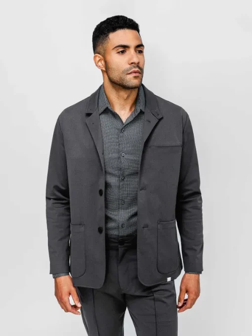 Clearance Charcoal Men'S Kinetic Chore Blazer Men'S Suits