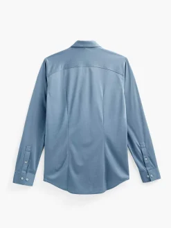 Shop Deep Sky Blue Oxford (Brushed) Men'S Apollo Dress Shirt Men'S Shirts