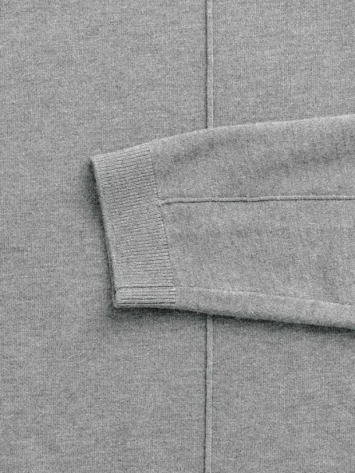 Outlet Grey Heather Men'S Atlas Air V-Neck Sweater Men'S Sweatshirts & Sweaters