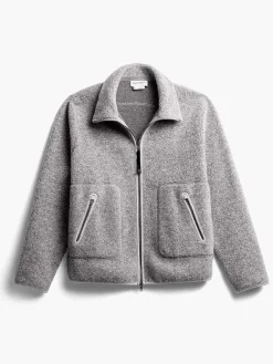 Outlet Grey Heather Men'S Composite Merino Ecofleece Jacket Men'S Jackets & Coats