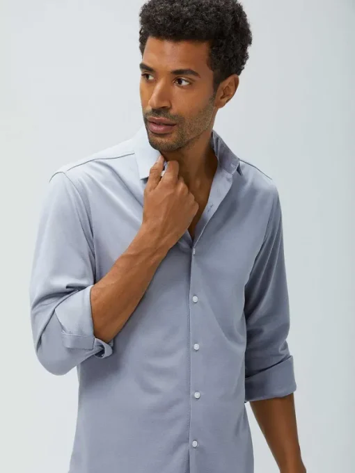 Store Grey Oxford (Brushed) Men'S Apollo Dress Shirt (Previous Generation) Men'S Shirts