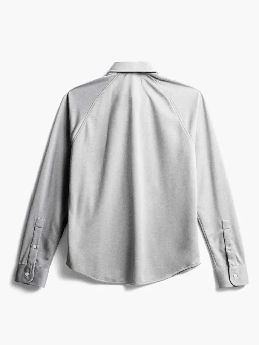 Sale Grey White Heather Men'S Apollo Raglan Sport Shirt Men'S Shirts