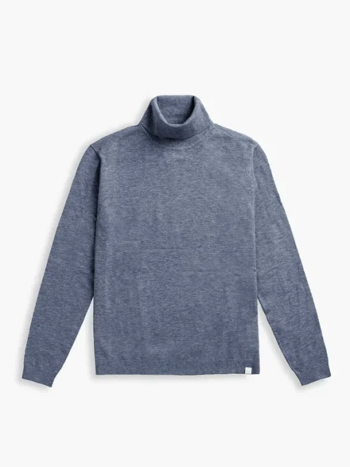 Cheap Indigo Heather Men'S Atlas Air Turtleneck Men'S Sweatshirts & Sweaters