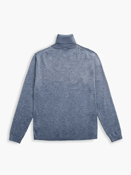 Cheap Indigo Heather Men'S Atlas Air Turtleneck Men'S Sweatshirts & Sweaters