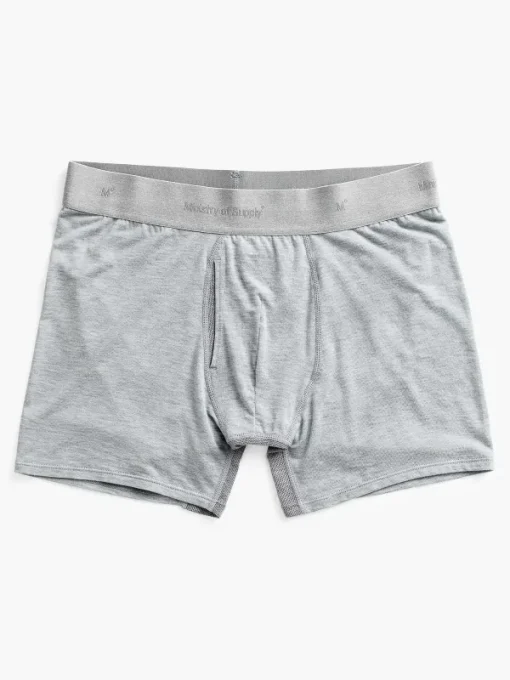 New Light Grey Heather Men'S Composite Merino Boxer Brief Men'S Underwear & Socks