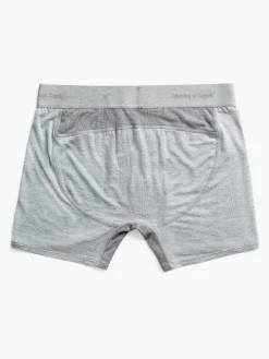 New Light Grey Heather Men'S Composite Merino Boxer Brief Men'S Underwear & Socks