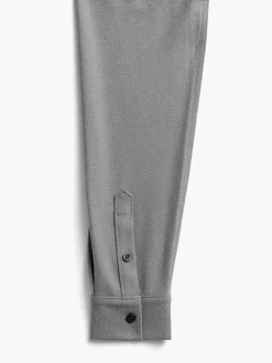 Best Medium Grey Heather Men'S Fusion Overshirt Men'S Shirts