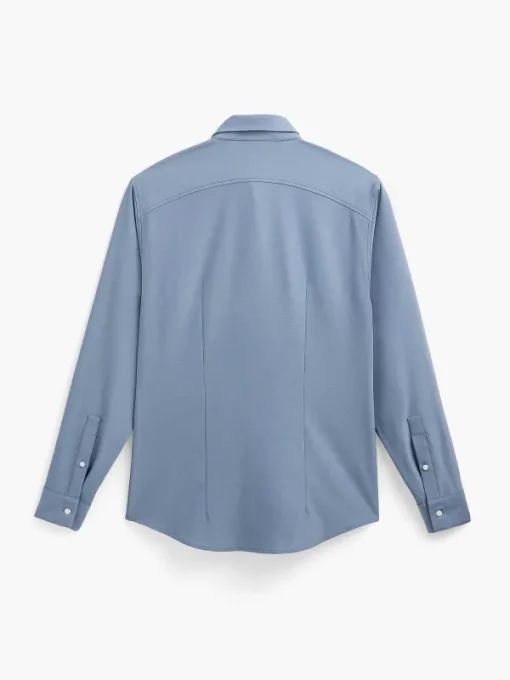 Hot Navy End On End Men'S Aerozero° Dress Shirt Men'S Shirts
