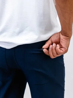 Hot Navy Heather Men'S Kinetic Twill 5-Pocket Pant Men'S Pants & Shorts