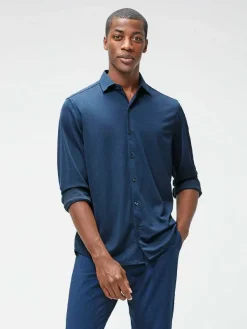 Hot Navy Men'S Apollo Dress Shirt Men'S Shirts