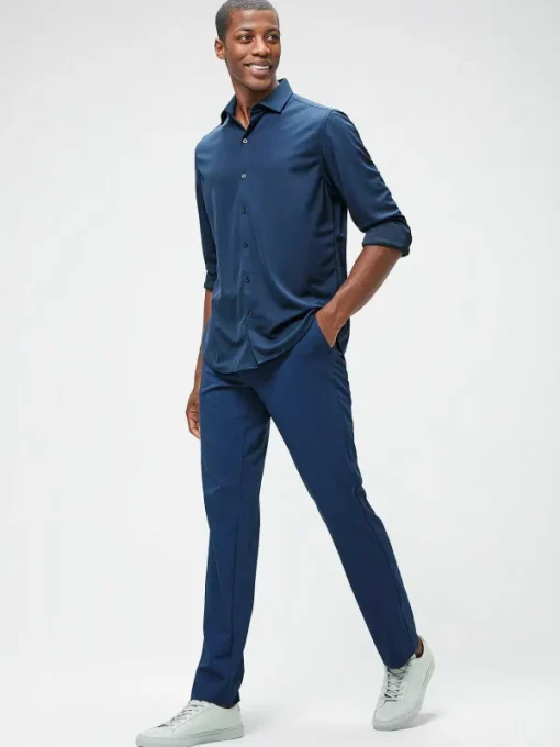 Hot Navy Men'S Apollo Dress Shirt Men'S Shirts