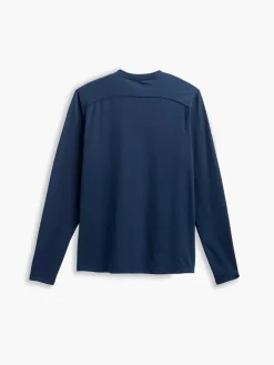 Best Navy Men'S Composite Merino Long Sleeve Tee Men'S Polos, Tees & Henleys