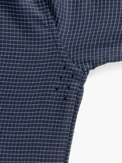 Best Sale Navy Mini Dash Grid Men'S Aerozero° Dress Shirt Men'S Shirts