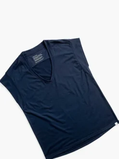 Flash Sale Navy Women'S Composite Merino V-Neck Tee Women'S Shirts