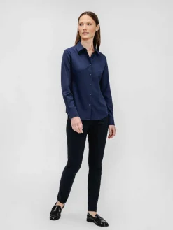 Best Sale Navy Women'S Kinetic Pintuck Pant Women'S Pants & Shorts