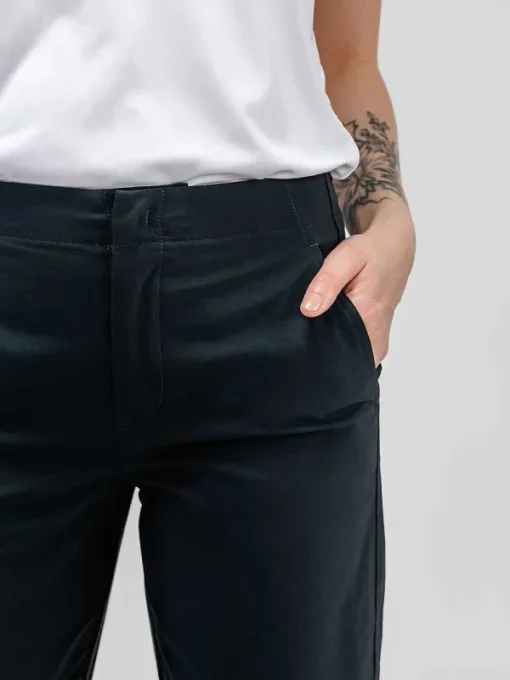 Hot Navy Women'S Pace Poplin Cropped Chino Women'S Pants & Shorts