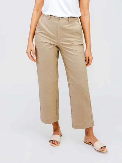 Outlet Oatmeal Heather Women'S Kinetic Twill 5-Pocket Cropped Pant Women'S Pants & Shorts