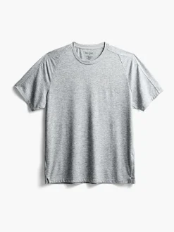 Clearance Pale Grey Heather Men'S Composite Merino Raglan Tee Men'S Polos, Tees & Henleys