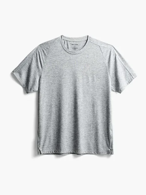 Clearance Pale Grey Heather Men'S Composite Merino Raglan Tee Men'S Polos, Tees & Henleys