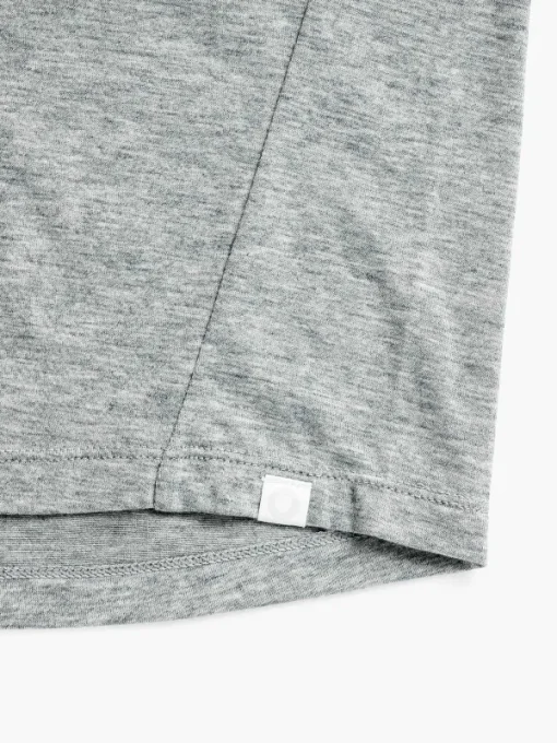 New Pale Grey Heather Men'S Composite Merino Long Sleeve Tee Men'S Polos, Tees & Henleys
