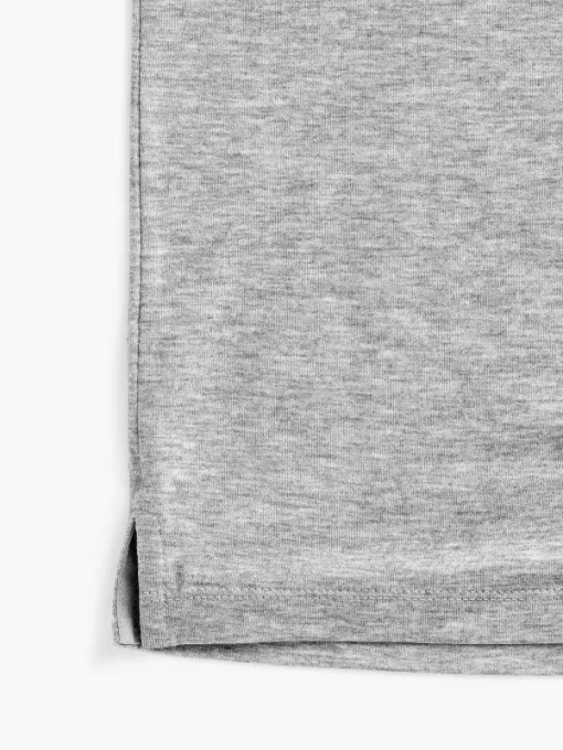 Fashion Pale Grey Heather Men'S Composite Merino Short Sleeve Henley Men'S Polos, Tees & Henleys