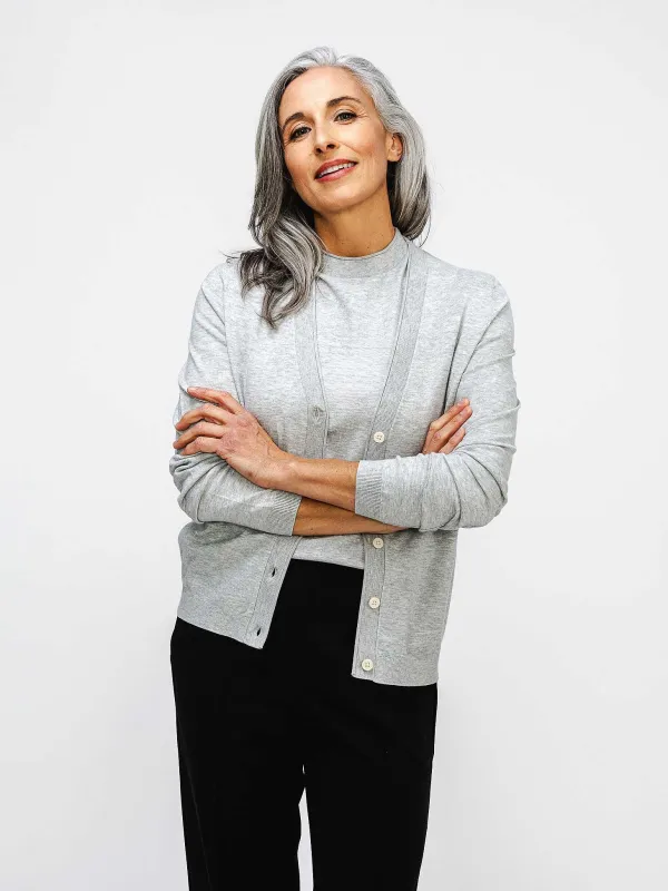 Hot Pearl Women'S Atlas Air Button-Front Cardigan Women'S Suits