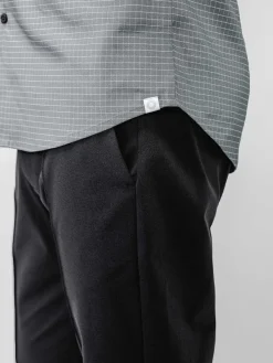 New Platinum Grey Grid Men'S Aerozero° Dress Shirt Men'S Shirts
