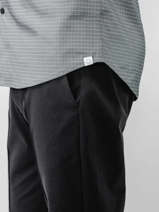 New Platinum Grey Grid Men'S Aerozero° Dress Shirt Men'S Shirts