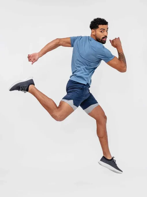 Discount Stone Blue Men'S Composite Merino Raglan Tee Men'S Polos, Tees & Henleys