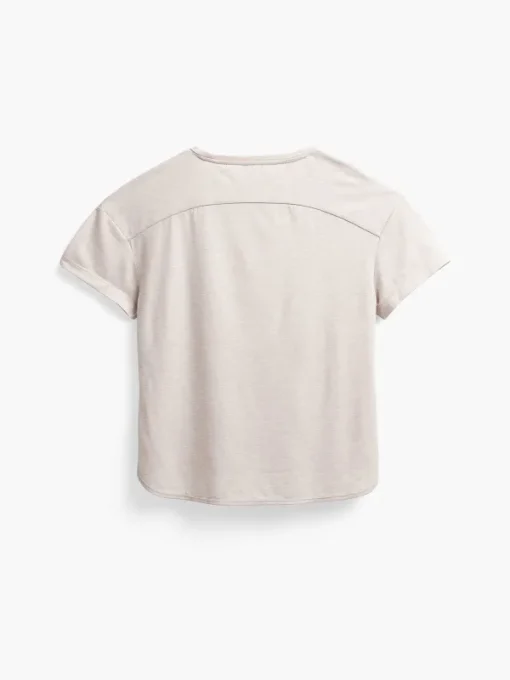 Cheap Taupe Heather Women'S Composite Merino Boxy Tee Women'S Polos, Tees & Henleys