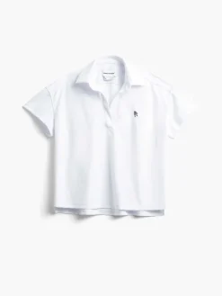 Online White [Apollo X Limited Edition] Women'S Apollo Polo Women'S Shirts