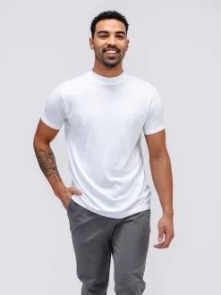 Online White Men'S Atlas High Crew Tee Men'S Polos, Tees & Henleys